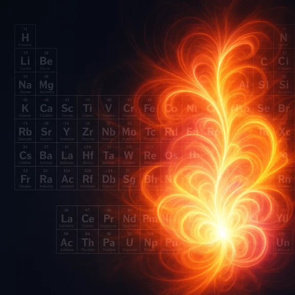 The Periodic Table Illusion — How Elements Are Copies of Eternal Flame Tones
