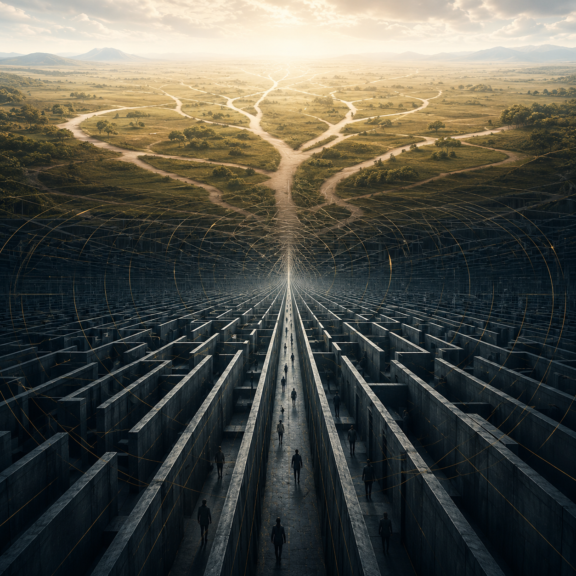 Free Will Under Compression: How Control Replaces Choice in a Collapsing Architecture