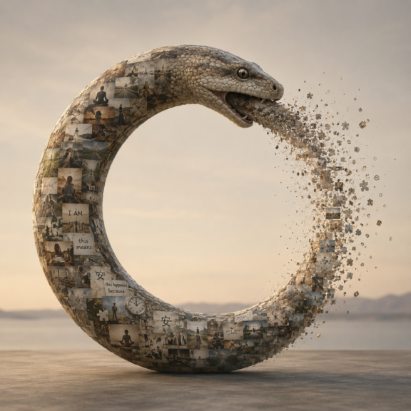 The Ouroboros System: How The External Architecture Sustains Itself By Feeding On Its Own Output